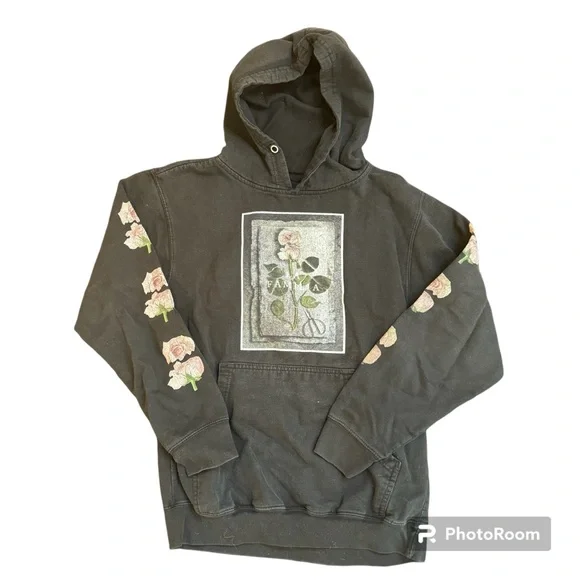 Tilly's Shirts La Familia Black With Pink Rose Hoodie In Mens